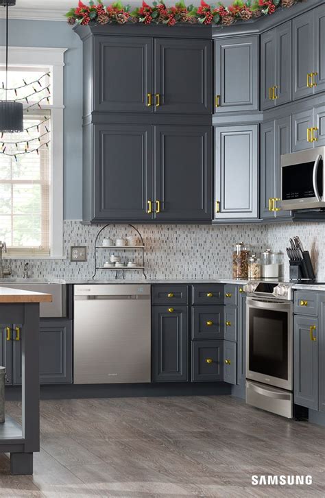 gray stainless steel cabinet colors